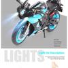 1/9 Scale Yamaha R1M Motorcycle Die Cast Model Car Alloy Metal Desktop Trendy Toy Decorations Sound & Light Birthday Gifts with Friend