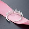 Lindon Classic 925 Sterling Silver Zircon Ring Ladies Jewelry Wedding Promise Party Gift