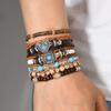 TEMU Xiyin cross-border new product six-piece set of love cross alloy accessories beaded hand-woven
