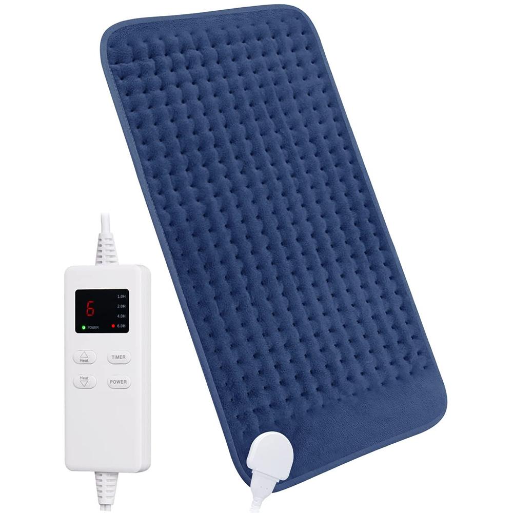Electric Heating Pad for Back Massage Shoulder Body Heater Blanket Pads Moist/Dry Hot Compress Winter Warmer Mat for Office Home