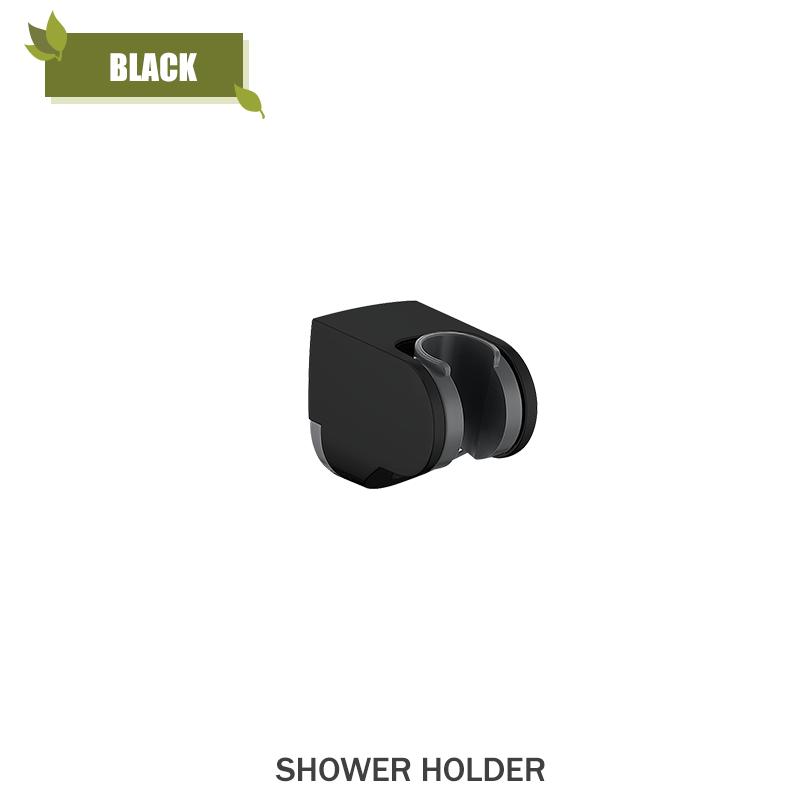 ABS Hand Shower Brushed Gold Chrome White Black 7 Modes Hand Held Shower Wall Mounted Adjustable Holder Hand Hold Shower Head