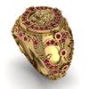 New Basketball Champion Lion Animal Ring Men's Hip Hop Style Stainless Steel  for Sports Fans