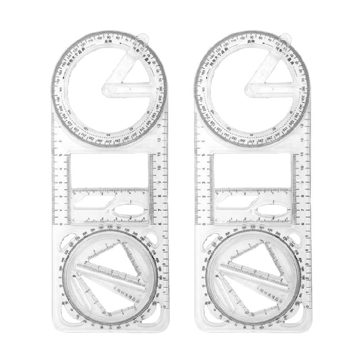 1/2/3 szt. Wielofunkcyjna linijka Linijka pomiarowa Linijka geometryczna Linijka kreślarska do rysowania