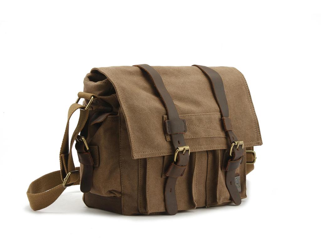 Men's Seven-Color Cotton Canvas Crossbody Bag - Student & Outdoor Casual Messenger Style