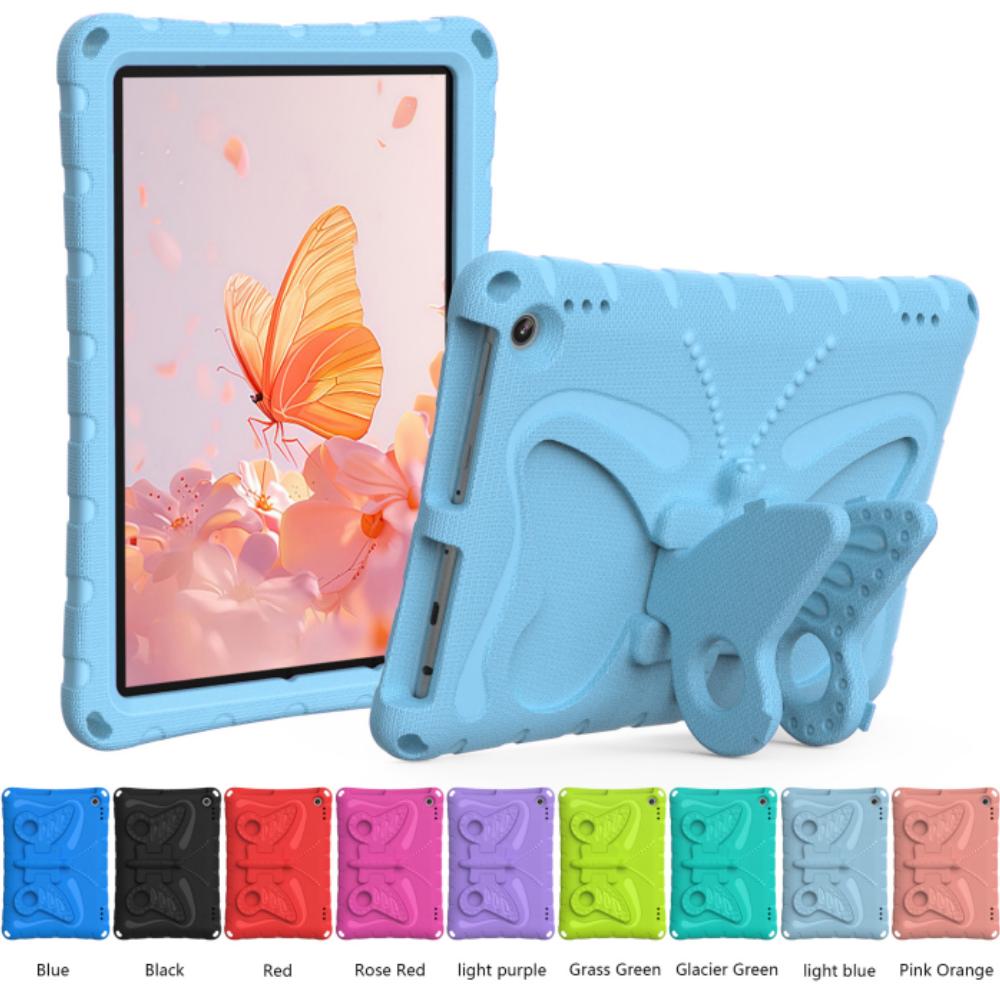 Case For Fire HD10 11th 13th 10.1 Inch HD 10 Plus EVA Case Kids Cartoon 3D Stand Big Butterfly Tablet Cover