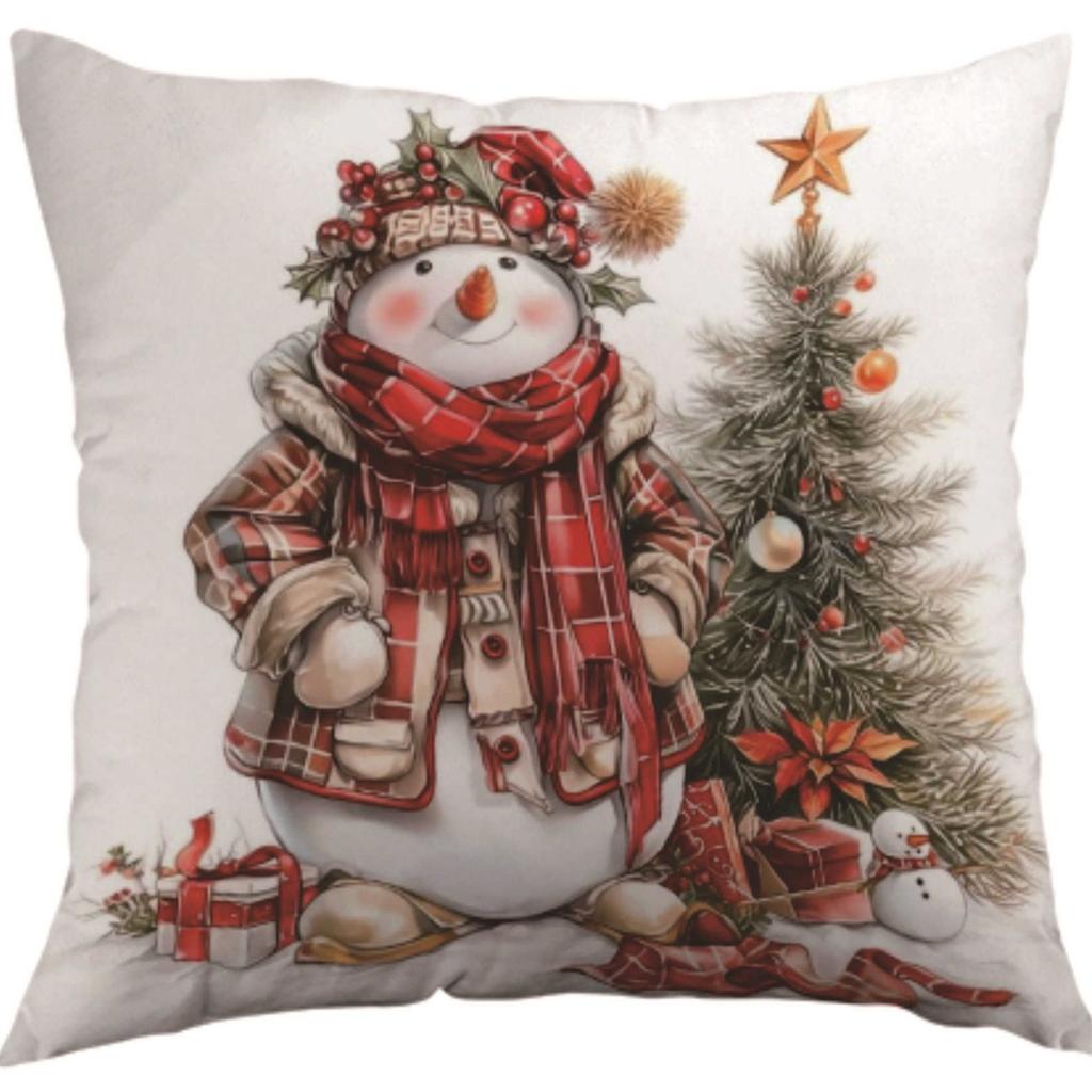 Christmas Pillow Case Home Nap Lumbar Pillow Pillow Sofa Bedside Cushion Cover Pillow Case