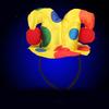 Polka Dot Clown Hat Headband Hair Hoop Circus Jester Fancy Dress Costume Prop
