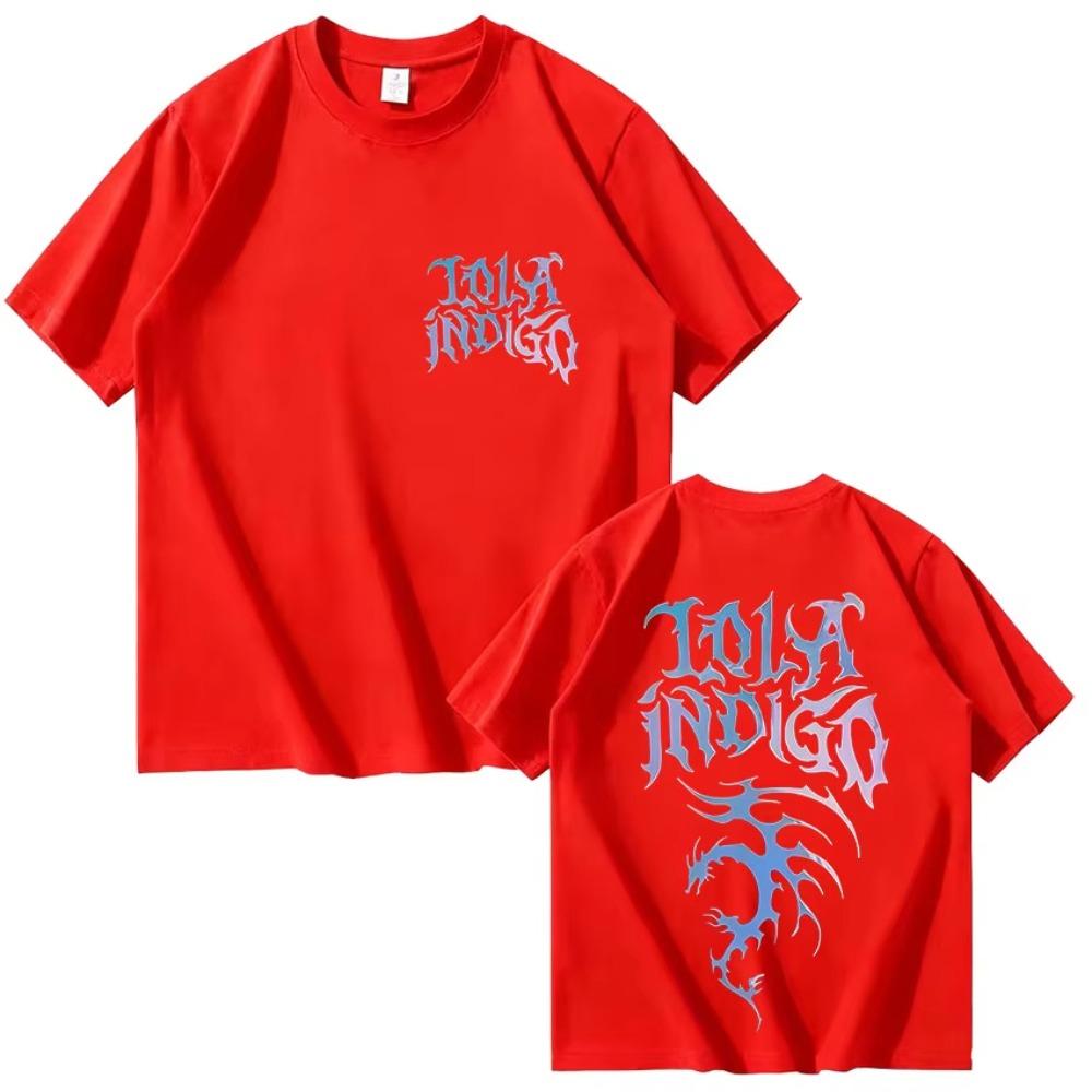 Singer Lola Indigo Tour New T Shirts Men Women Harajuku High Quality Fashion Tshirt Vintage Oversized Short Sleeve T Shirt
