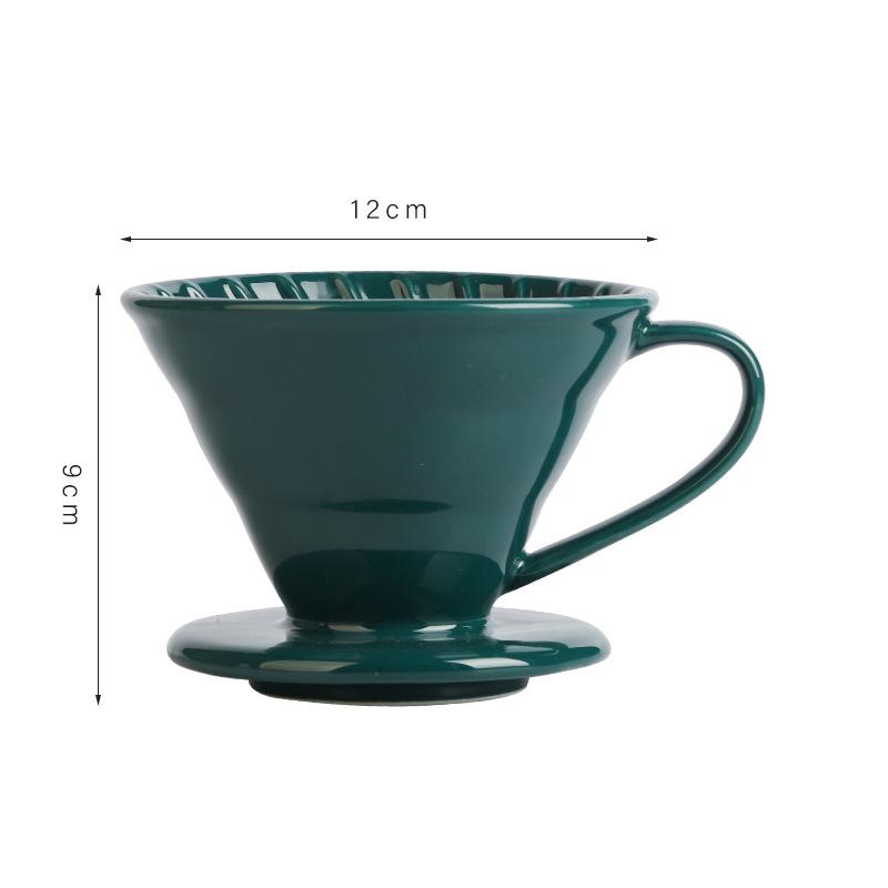 Set Portafiltro per Caffè Pour-Over V60 in Ceramica Nordica, Stile Semplice