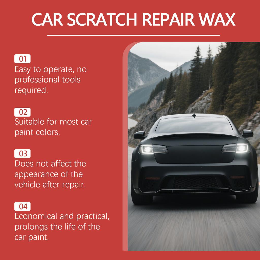 Car Scratch Care Wax Kit, Car Paint Scratch Restoration, Polishing, Sanding, Paint Surface Maintenance And Care.