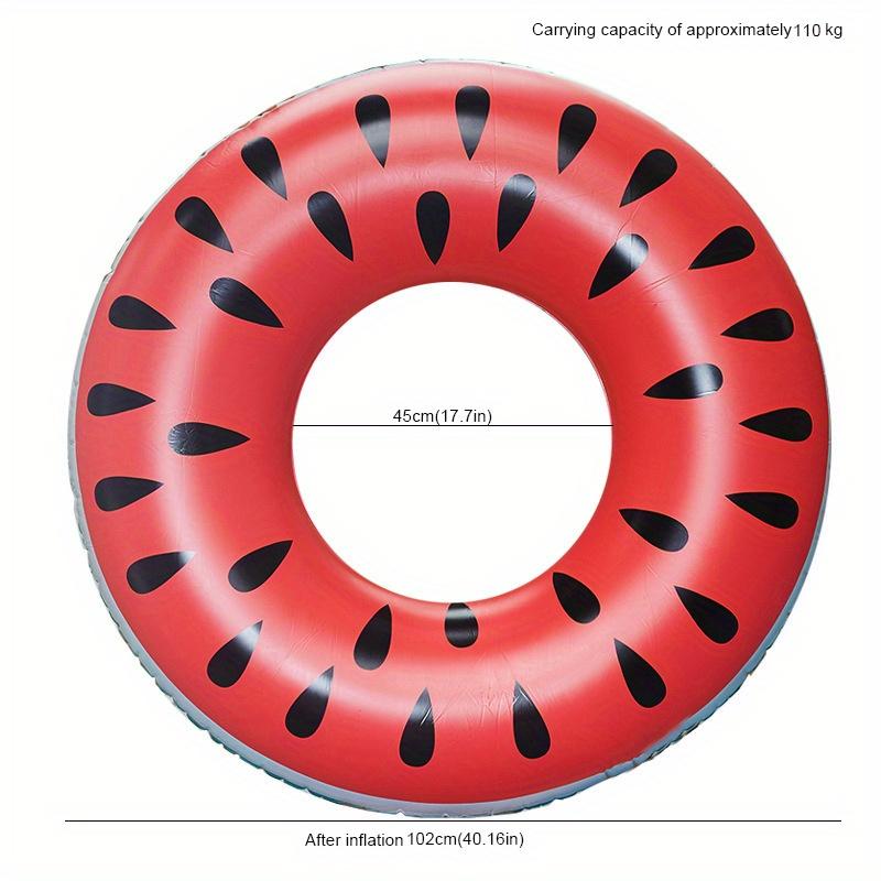 Swimming Rings Float for Party Lake Beach Inflatable Watermelon Pool Floats Summer Outdoor Fun Cute Watermelon for Kids Adults