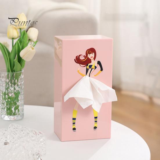 Face Towel Container Storage Box Large Capacity Dustproof Desktop/Wall-Mounted Tissue Storage Bin Paper Dispenser Decoration