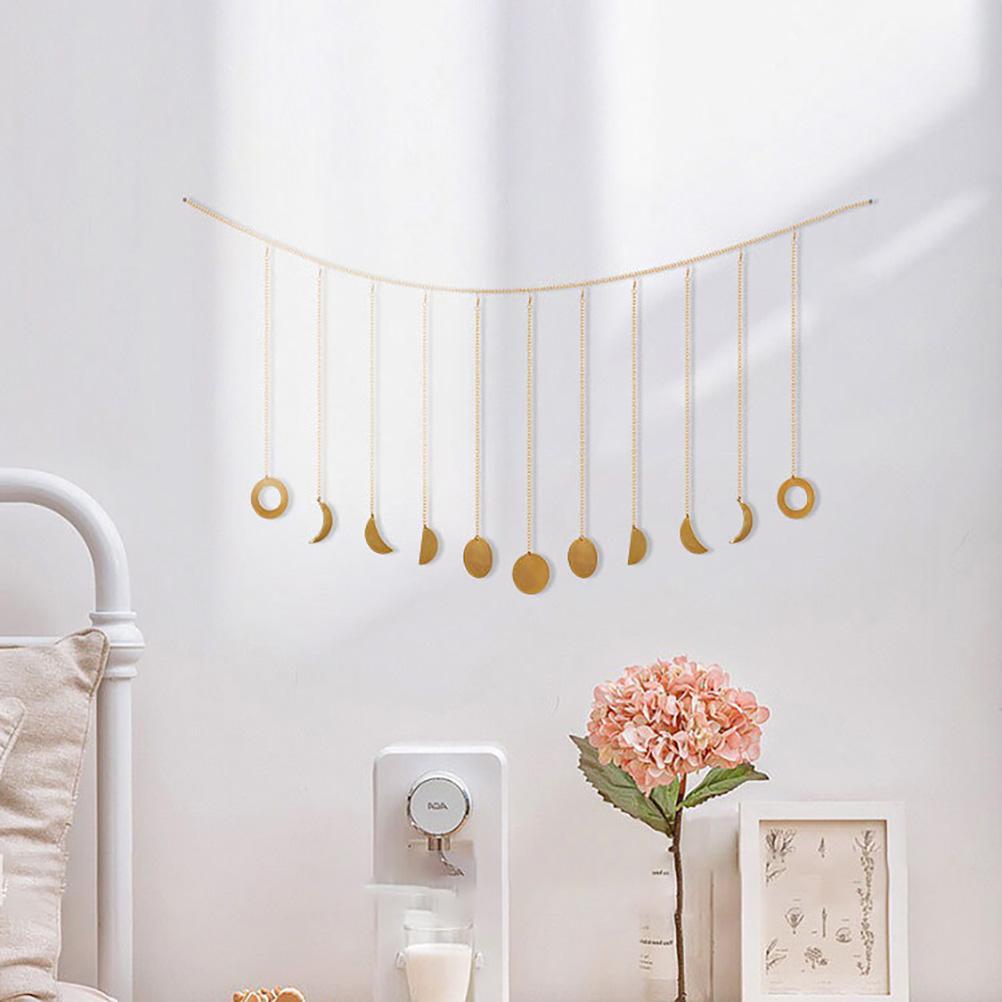 Moon Phase Garland Hanging Moon Phase Decoration Lunar Wall Ornaments