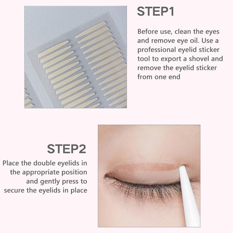 36Pcs/Sheet Double Eyelids Stickers Invisible Waterproof Eyelid Patch Self Adhesive Olive Eyelid Lifting Strip Woman Makeup Tool