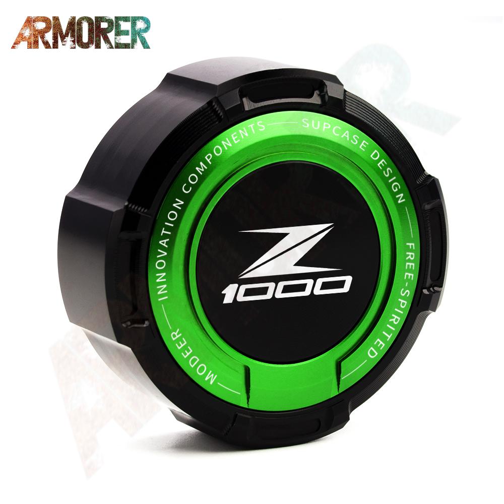 For KAWASAKI Z 650 750 900 1000 Z650 Z750 Z900 Z1000 Motorcycle CNC Aluminum Rear Brake Clutch Fluid Reservoir Cover