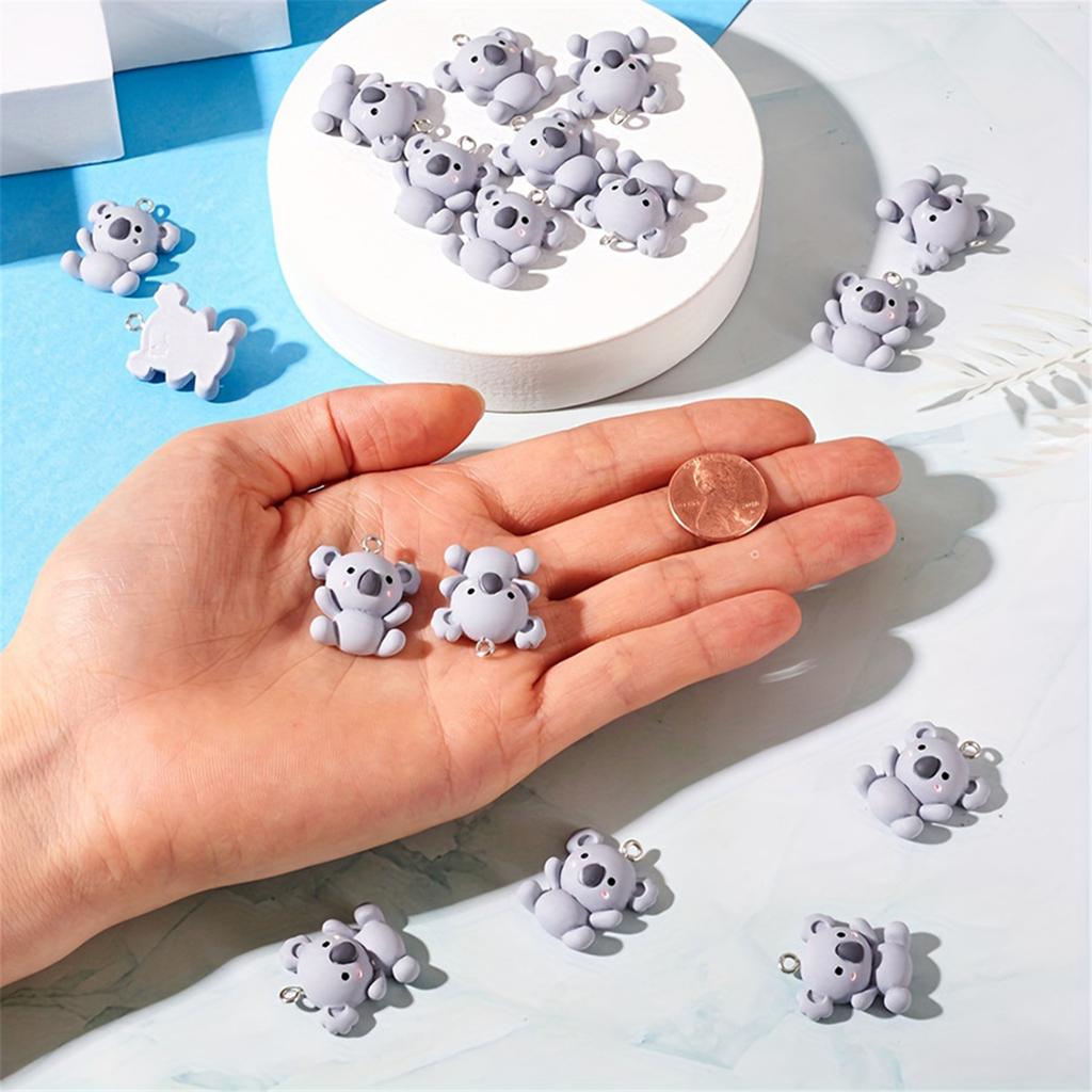 Pack Of 20 Lovely Resin Koala Pendants For DIY Jewelry And Accessories Perfect For Bracelets Earrings And Key Chains