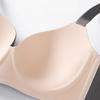 Übergröße Damen Nahtloser Push-Up BH Lässig Einfarbig Basic Bralette Bequeme Kabellose Unterwäsche
