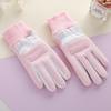 Fleece Gloves Women's Autumn and Winter Warm Cycling Cold Driving Cute Waterproof Winter Outdoor Warm Gloves