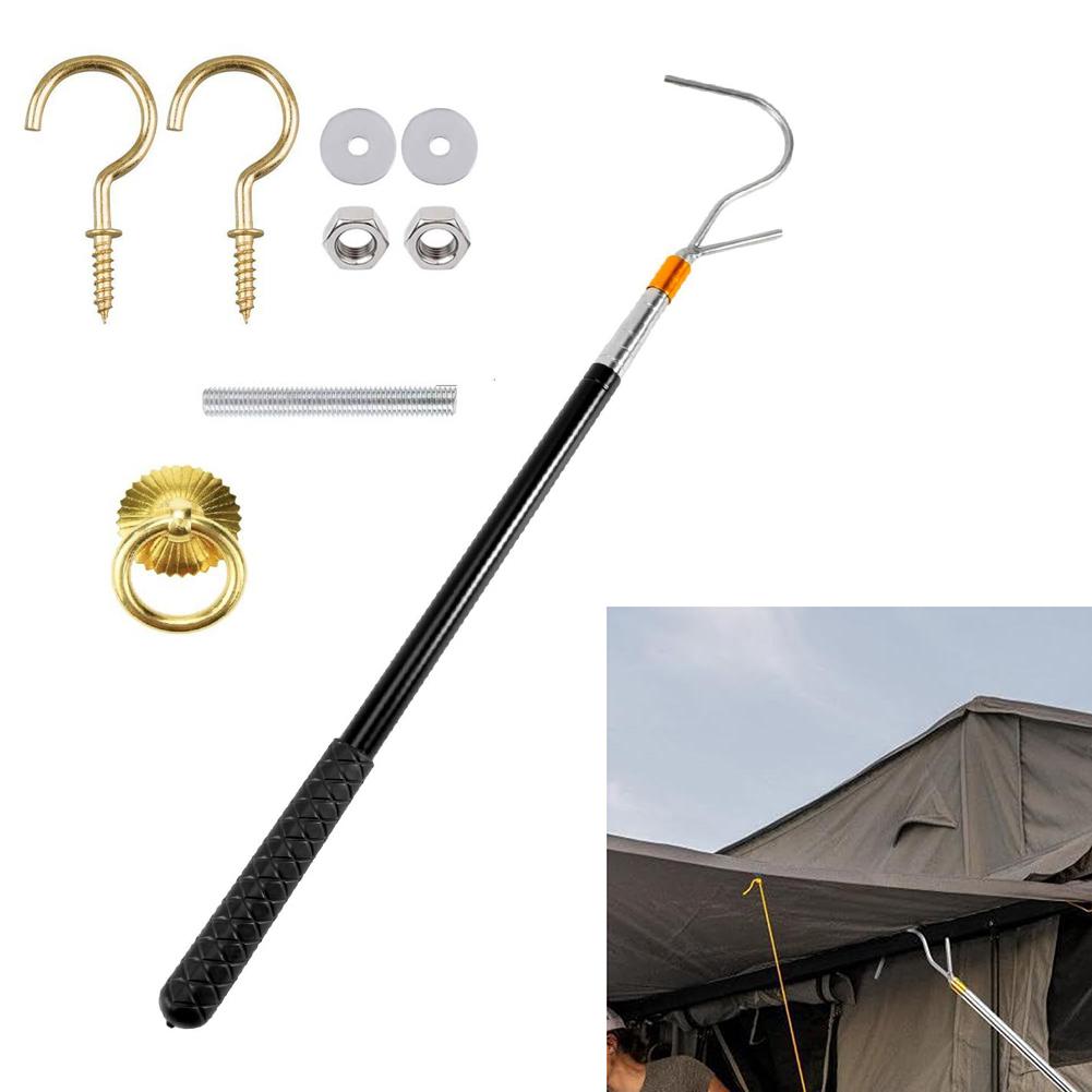 Compact Size RV Awning Tool Retractable Roof Opener Window Opening Rod