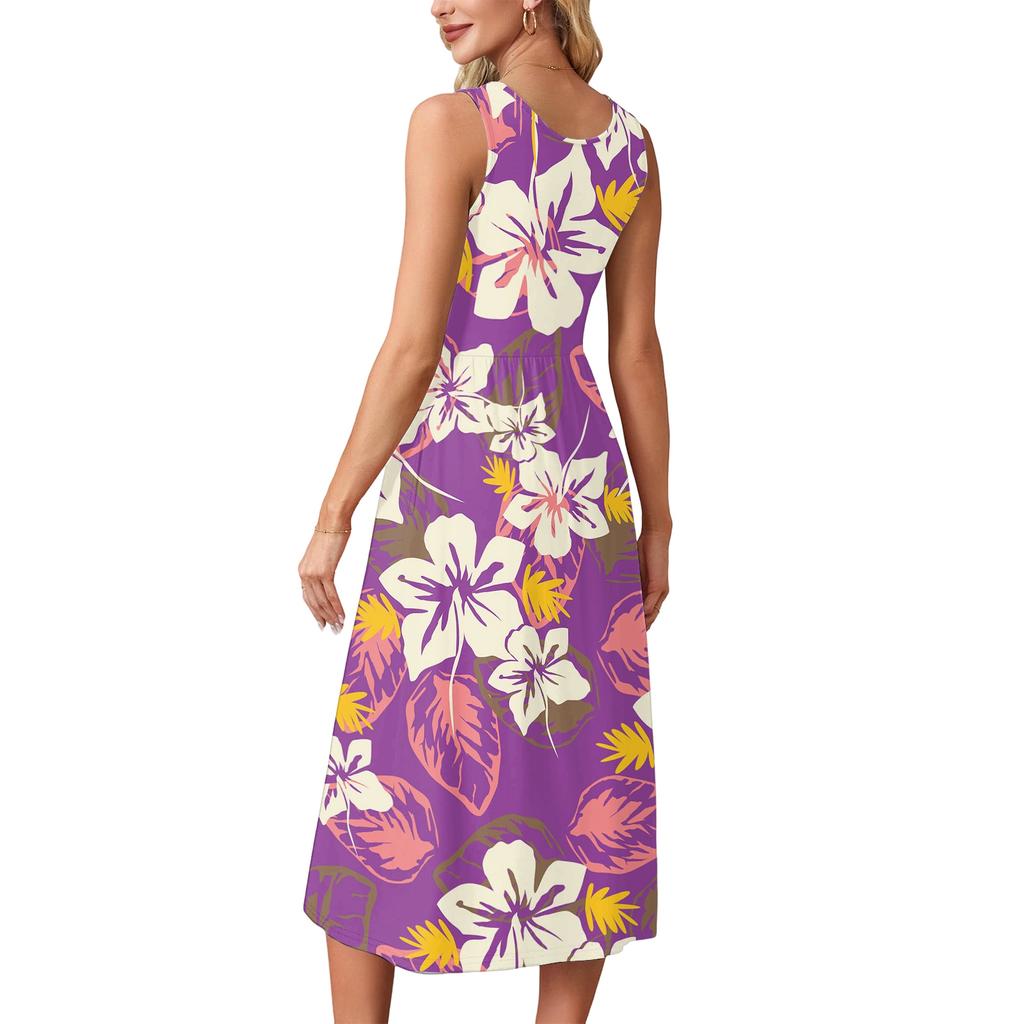 Long Summer Dresses for Women Flowy Tank Dress Casual Long Maxi Dresses for Women Spring Sundresses for Women