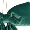 Teal Velvet Hanging Bow