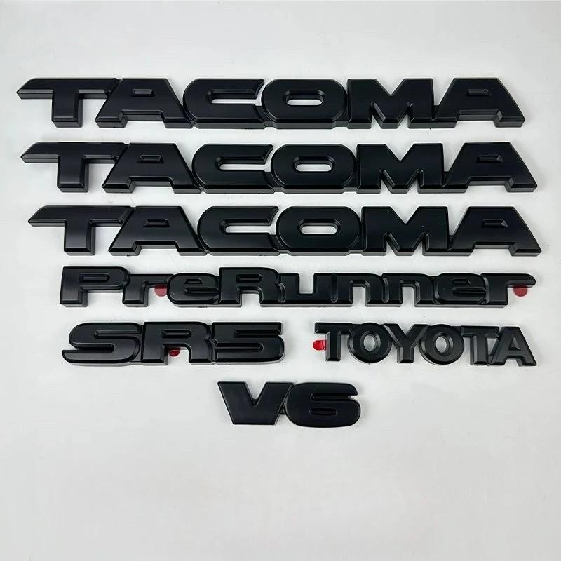 7pcs/set For Tacoma V6 SR5 Trunk Car Door For Toyota Tailgate Decal Emblem Sticker Badge Covered Vehicle Label 4X4 Lim Accessory