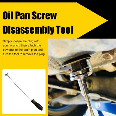 Household Oil Drain Plug Remover Against Scald Suction Sump Plug Removal Tool Wrench L9U5