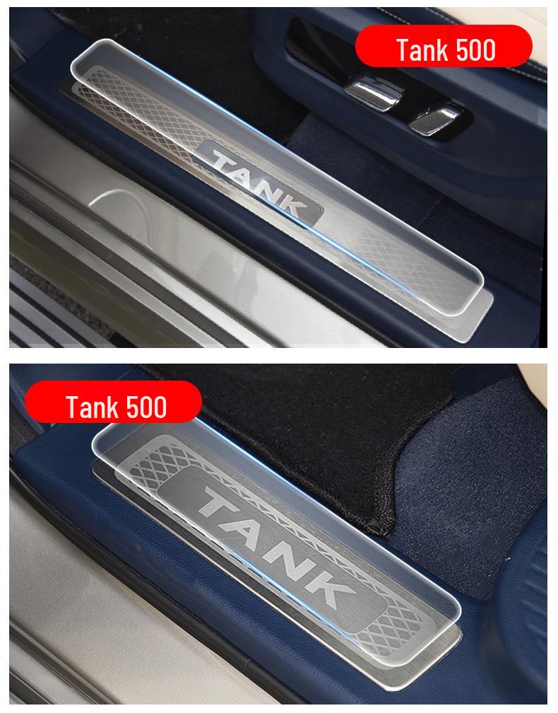 Tank 300/500 Willkommen Pedalschutz Schwellerleiste TPU Metallfolie