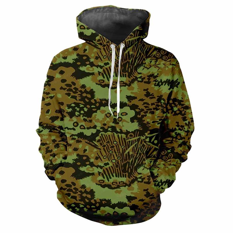 Dschungel Camouflage 3D Gedruckter Hoodie Frühling Herbst Street Sweatshirt Locker Lässig Outdoor Sport Top Kinder Klassische Camo Hoodies