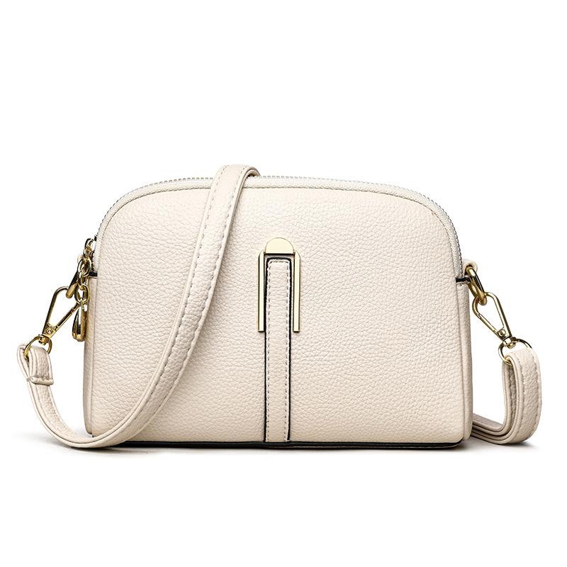 Genuine Leather Women's Bag Mobile Phone Bag Fashionable Single-shoulder Crossbody Bag Cowhide Small Square Bag Casually