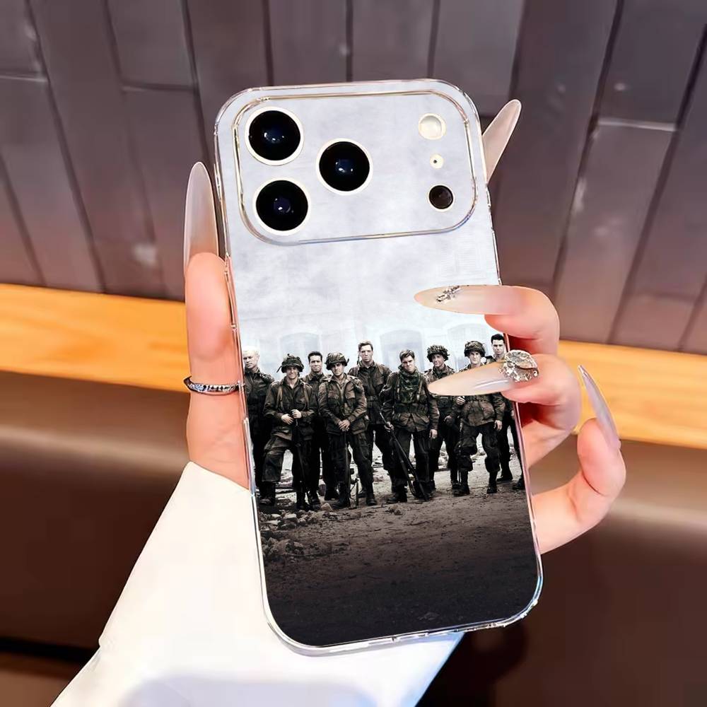 

Movie Band of B-Brothers-es Phone Case For iPhone17,16,15,14,13,12,11 Plus,Pro Max Soft Transparent Cover iPhone16plus