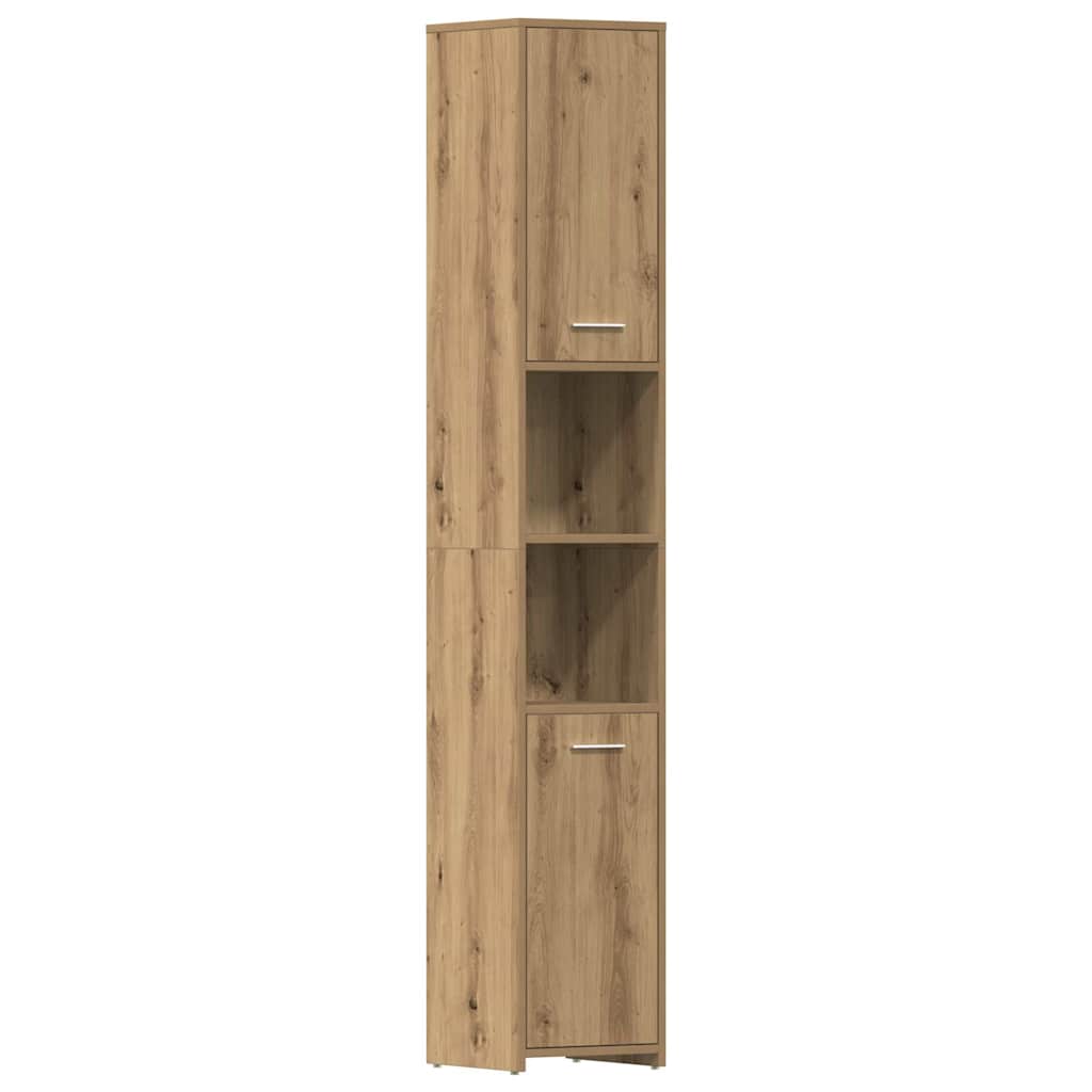 vidaXL 3-tlg. Badmöbel-Set Artisan-Eiche Holzwerkstoff