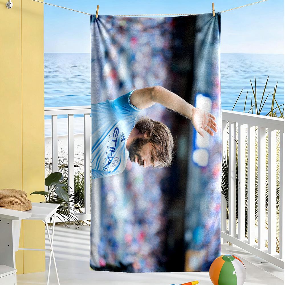 Player Action Field Beach Towel Super Soft Microfiber Quickdry Fabric Comfortable Lightweight