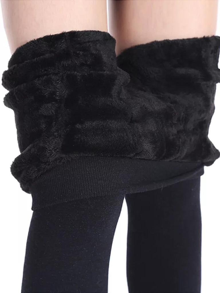 Women' Leggings Lined with Fur Thick Winter Leggings 4XL/5XL