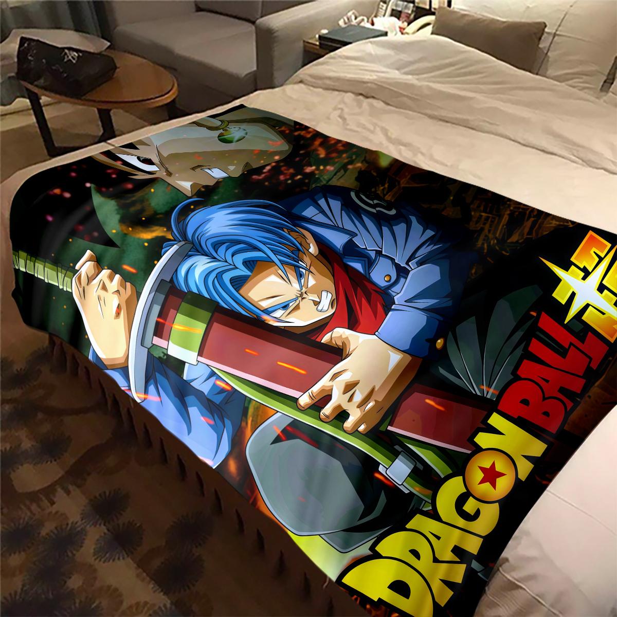 

1PC DRAGON BALL Print Flannel Blanket, High quality All Seasons, Home Decor, Warmth and Comfort, Perfect for Christmas Gifts 80cm x 120cm