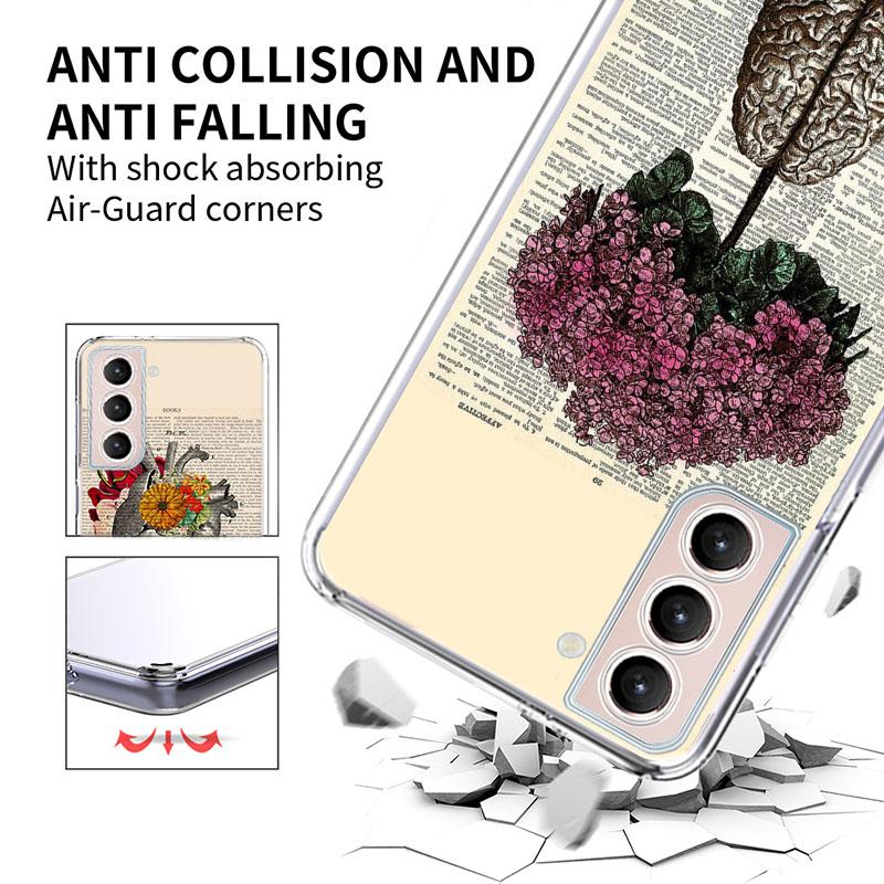 Medical Human Organs Brain Meridian Kidney Phone Case For Samsung S25+ Edge Galaxy S24 FE S23 Ultra Capa Shell S22+ S21 Plus S20