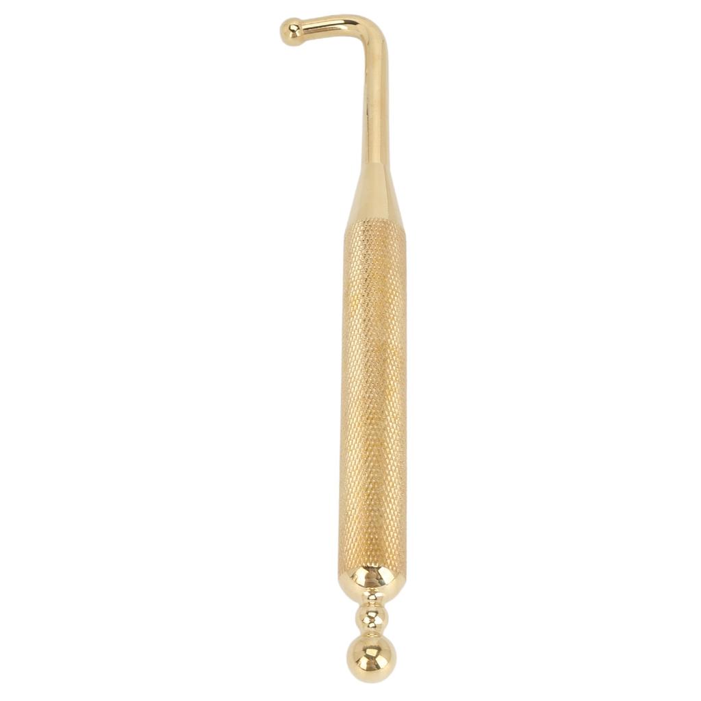 Brass Acupressure Bar Massaging Gua Sha Muscle Pulling Manual Brass Facial Reflexology Pen