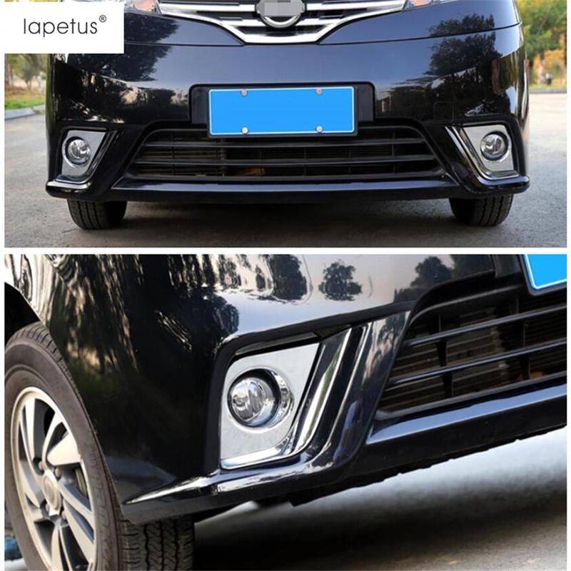 Akcesoria Do Nissan NV200 Evalia 2017 - ABS Chromowane Przednie Światła Przeciwmgielne Ramka Lampy Przeciwmgielnej Zestaw Dekoracyjnych Pokryw Listwy Dekoracyjne Zewnętrzne