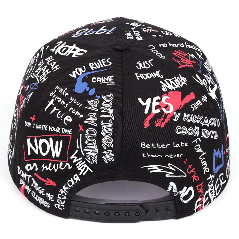 European and American cartoon graffiti hipster duck-tongue hat personality street trend men's and women's baseball caps