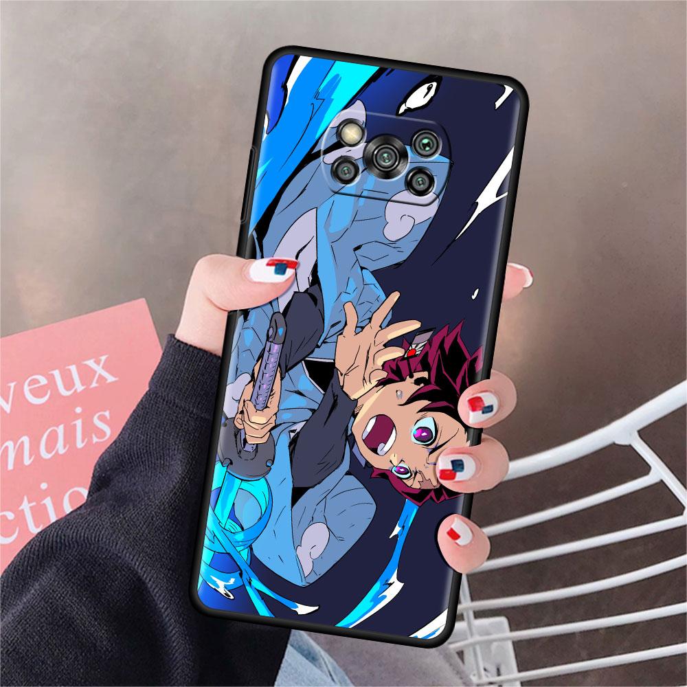 

Чехол для Xiaomi Mi Poco X3 NFC X4 Pro F3 F4 GT M4 M3 F1 C40 11 Lite 11T, мягкий силиконовый чехол для телефона, убийца демонов, цветной чехол Poco C40