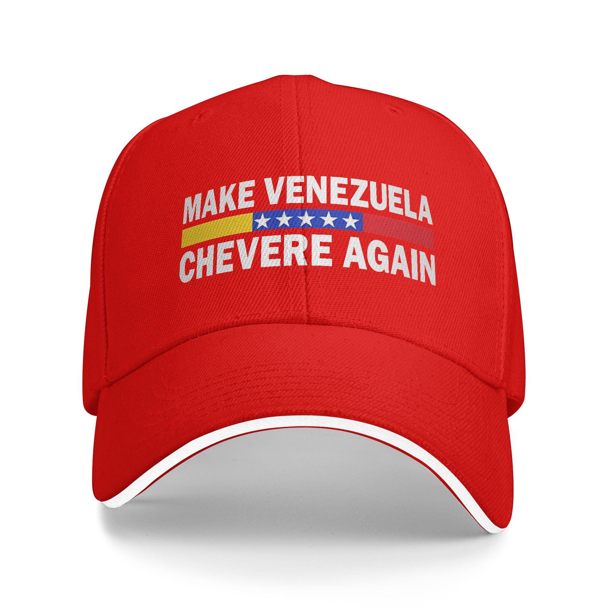 Summer Make Venezuela Chevere Again On Venezuela Flag Heritage Baseball Cap Outdoor Gym Unisex Women Wholesale Baseball Caps One Size