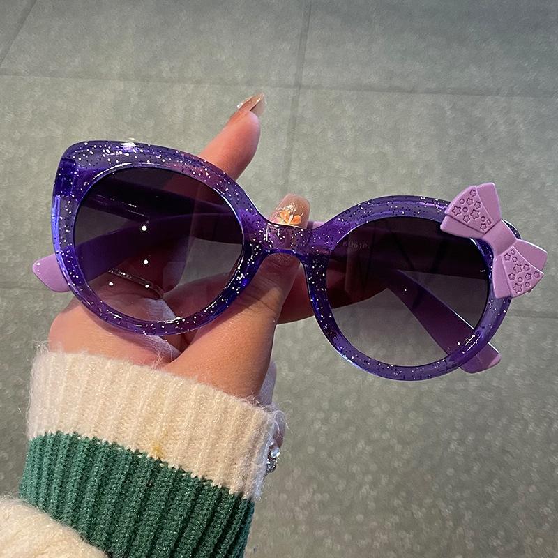 Classic Butterfly Childrens Sunglasse For Girls Plastic Pink Glasses Vintage Anti-Reflective Sun Glasses For Sunshades Uv400