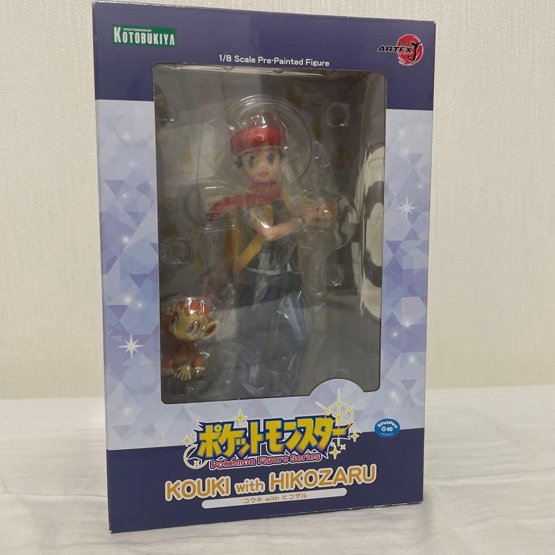 

[USED] ARTFX J Kouki with Hikozaru - Kotobukiya Pokemon Figure