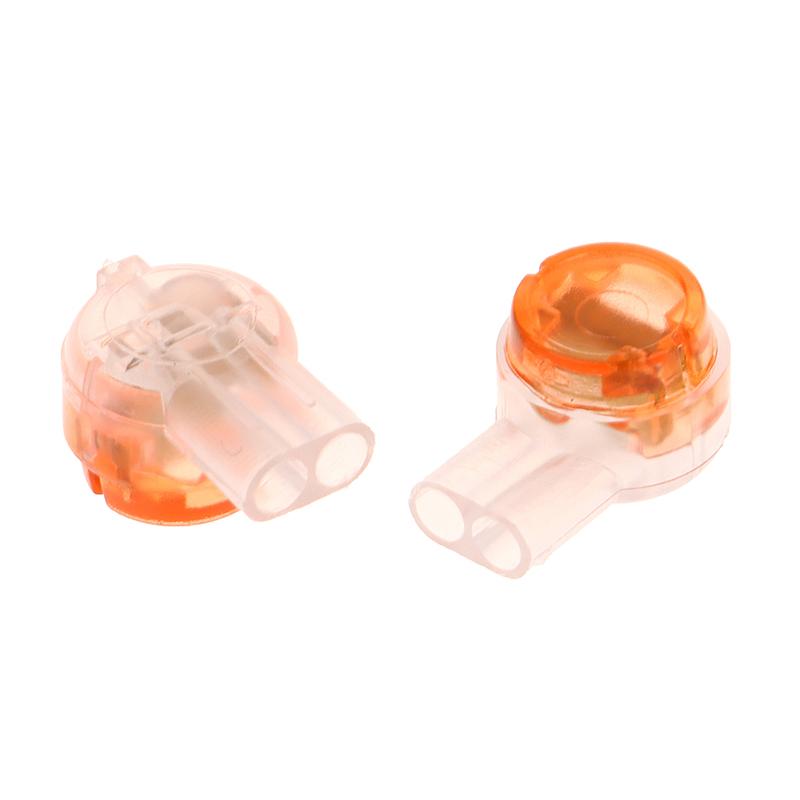 100Pcs K2 Wire Splice Connector Waterproof Gel Filled Wire Button Connector Clear Telephone Splice Network Cable Terminals