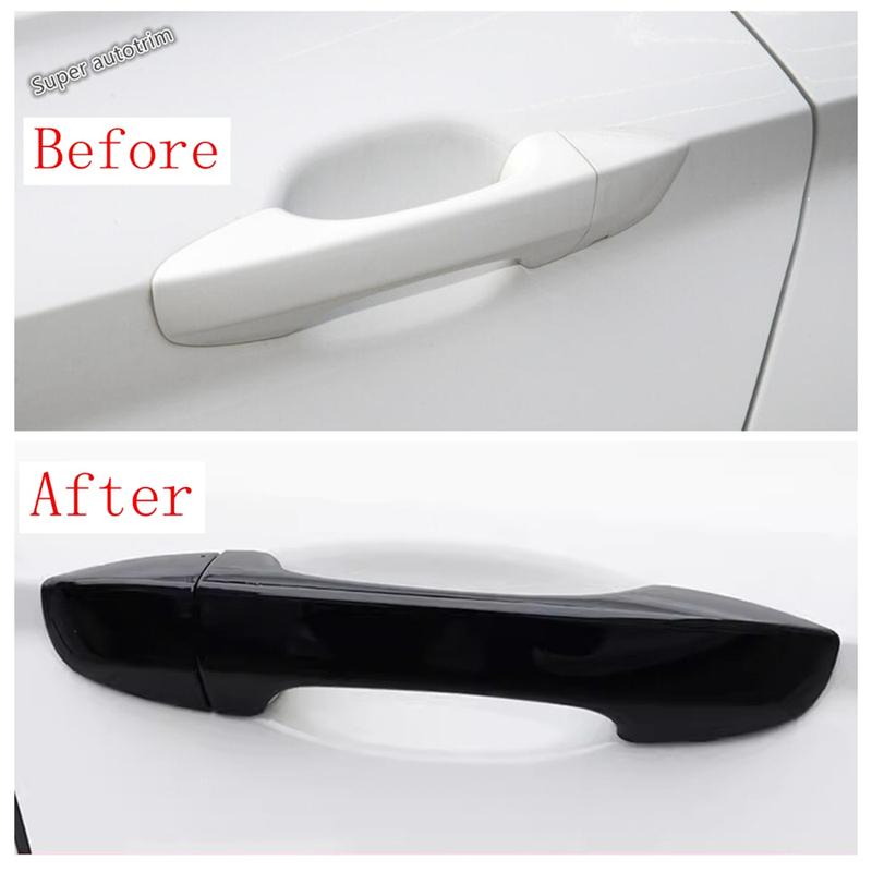 Car Door Handle Decoration Protection Cover Trim For Volkswagen Jetta Mk7  -  ABS Chrome / Black Accessories Exterior