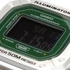 CASIO Standard Digital Wristwatch W-218HD-3AV Mens Cheap Chipukashi Metal Band SilverGreen Inverted LCD Overseas Model