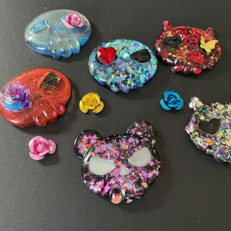 Easy Demold Silicone Skeleton Head Mold Realistic Skull Decorations and Accessories Mould Epoxy Jewelry Making Mould