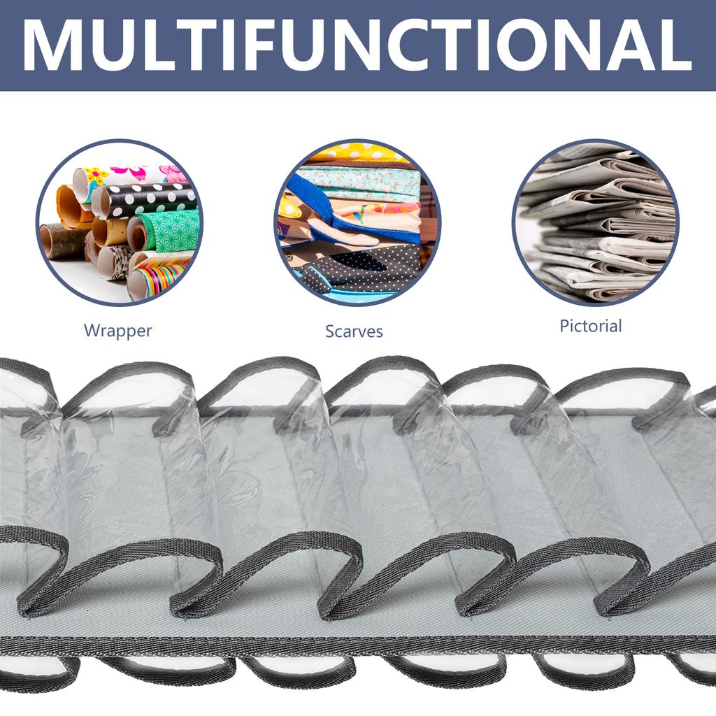 24/48Compartments Vinyl Roll Holder Vinyl Storage Organizer Large Capacity Vinyl Roll Storage Multifunctional Vinyl Storage Rack