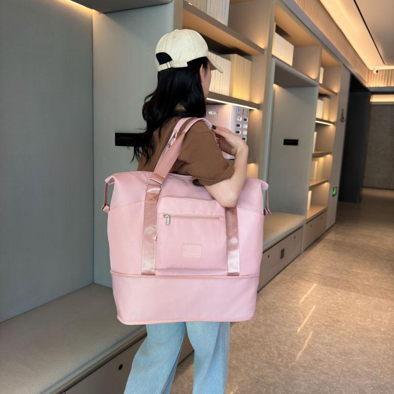 New double shoulder portable large-capacity luggage bag, men s and women s short-distance travel bag, multi-functional double shoulder storage bag