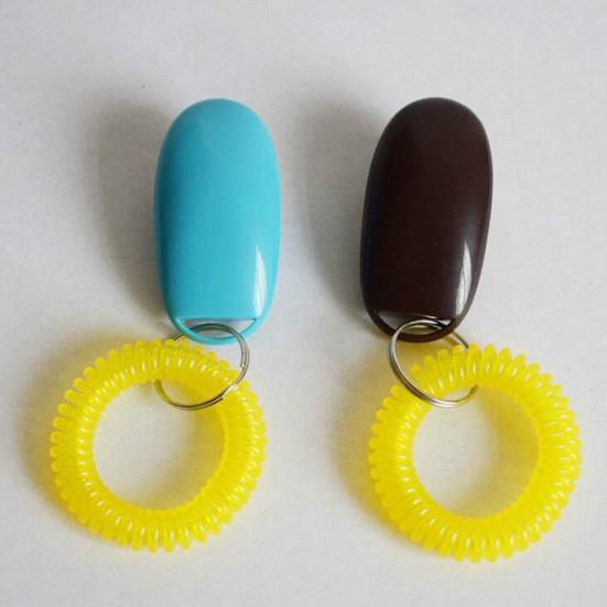 Clicker per addestramento animali domestici Frequenza regolabile Resistente all'usura Solido Non sbiadisce Comodo esercizio per smettere di abbaiare